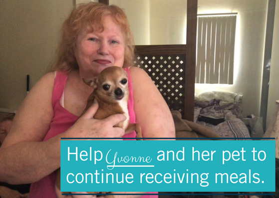 Help Yvonne and her pet continue receiving meals.
